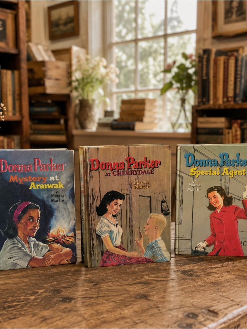 Lot of 3 VTG Donna Parker HC Books